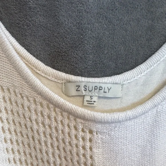 Z Supply White Crochet Tank Maxi Dress - Small - Picture 3 of 9